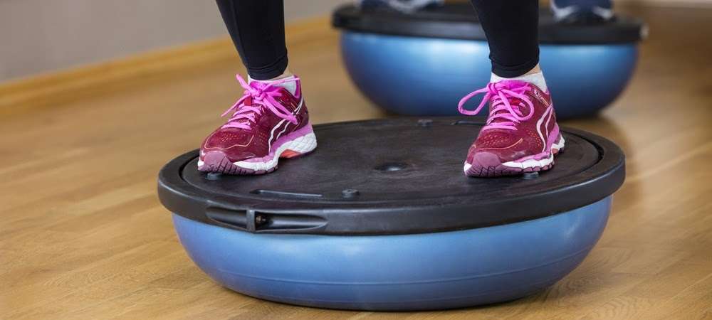 Balancing exercises may include a Bosu ball.