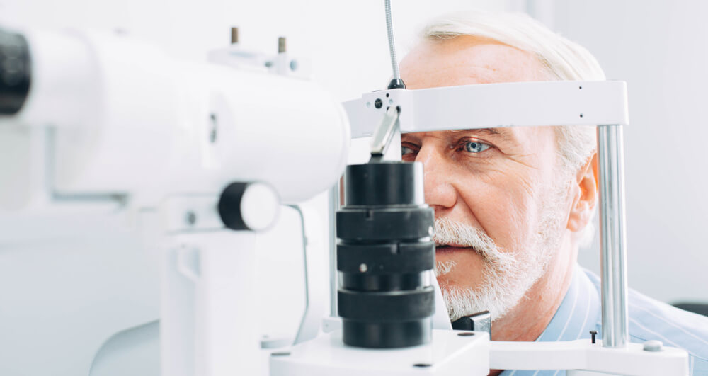 Senior Patient Getting an Eye Exam